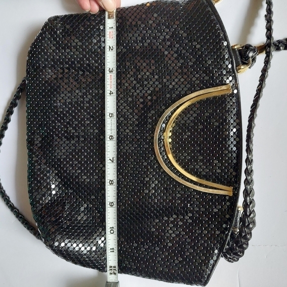 Vintage* Jotta Black Metallic Mesh Handbag - Picture 8 of 10